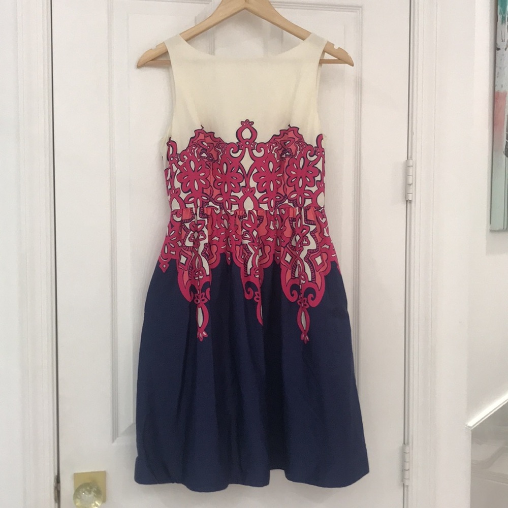 Lilly Pulitzer bright boho with pockets dress